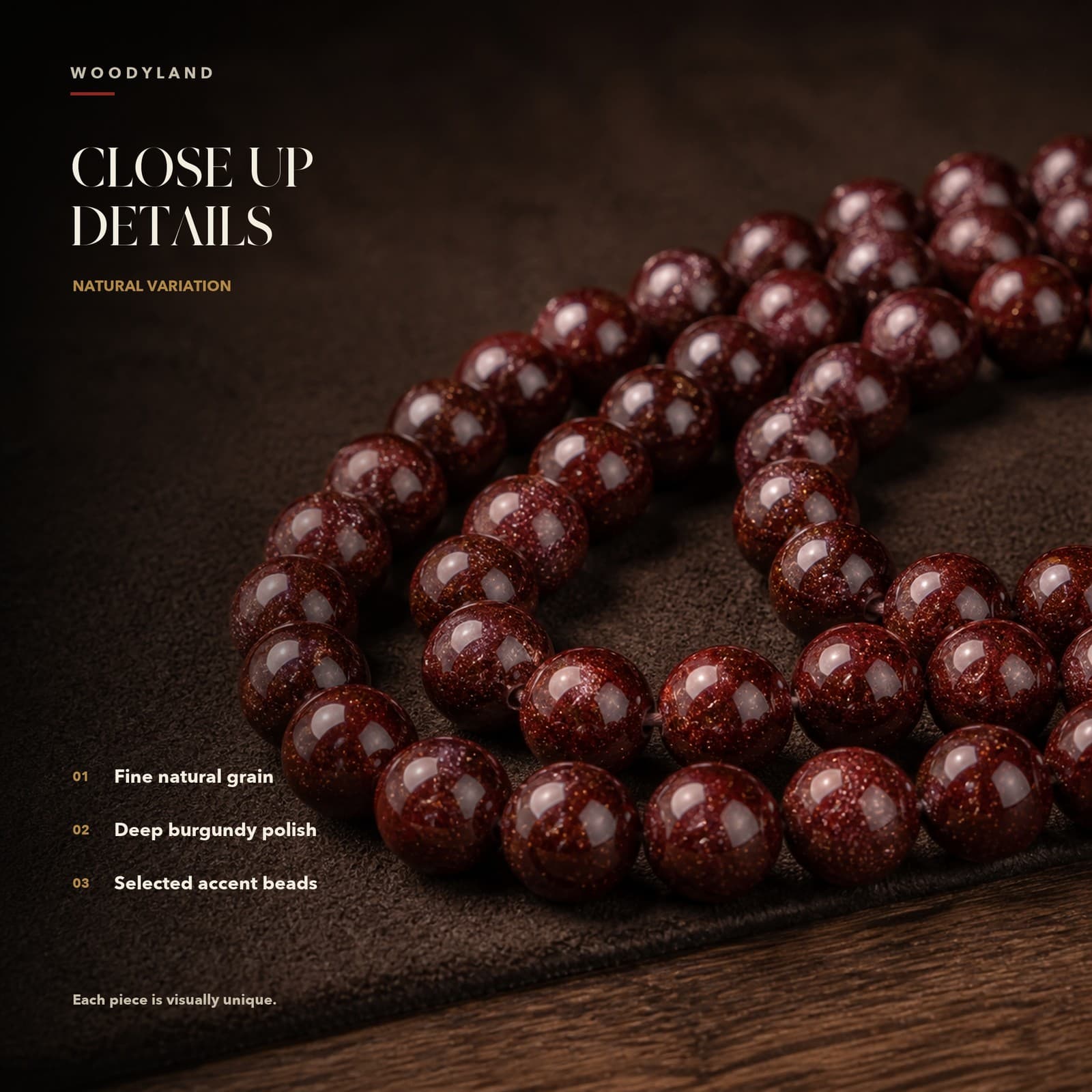 Red Sandalwood Zodiac Mala thumbnail 3