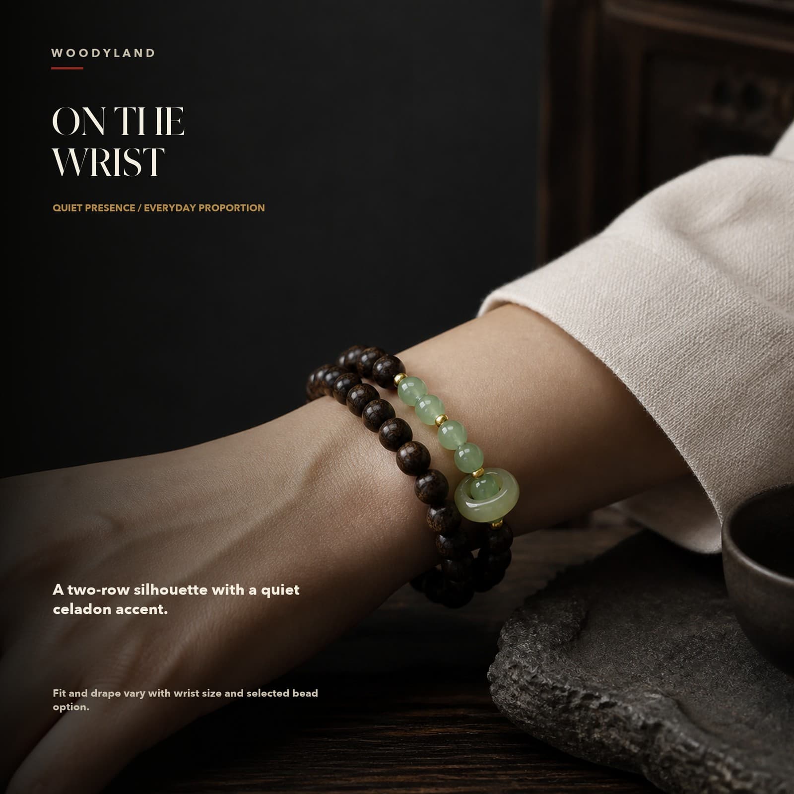 Nha Trang White Qinan Agarwood Bracelet thumbnail 4